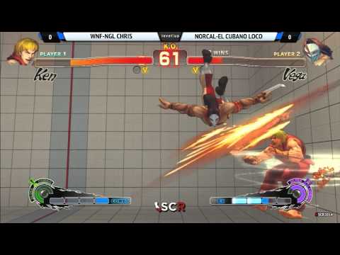 SSF4AE WNF NGL CHRIS VS NORCAL EL CUBANO LOCO - Socal Regionals 2014 Day 1