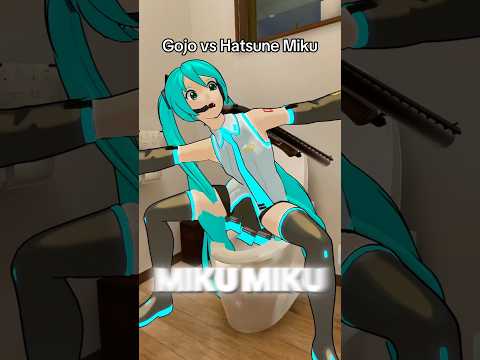 Gojo vs Hatsune Miku: Miku Beam #satorugojo #gojo #jjk #jujutsukaisen #hatsunemiku #miku #vrchat