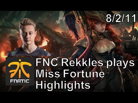 FNC Rekkles - Miss Fortune vs. Jhin - Euw LoL Challenger Highlights