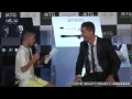 Cristiano ronaldo and a boy trying to speak portuguese