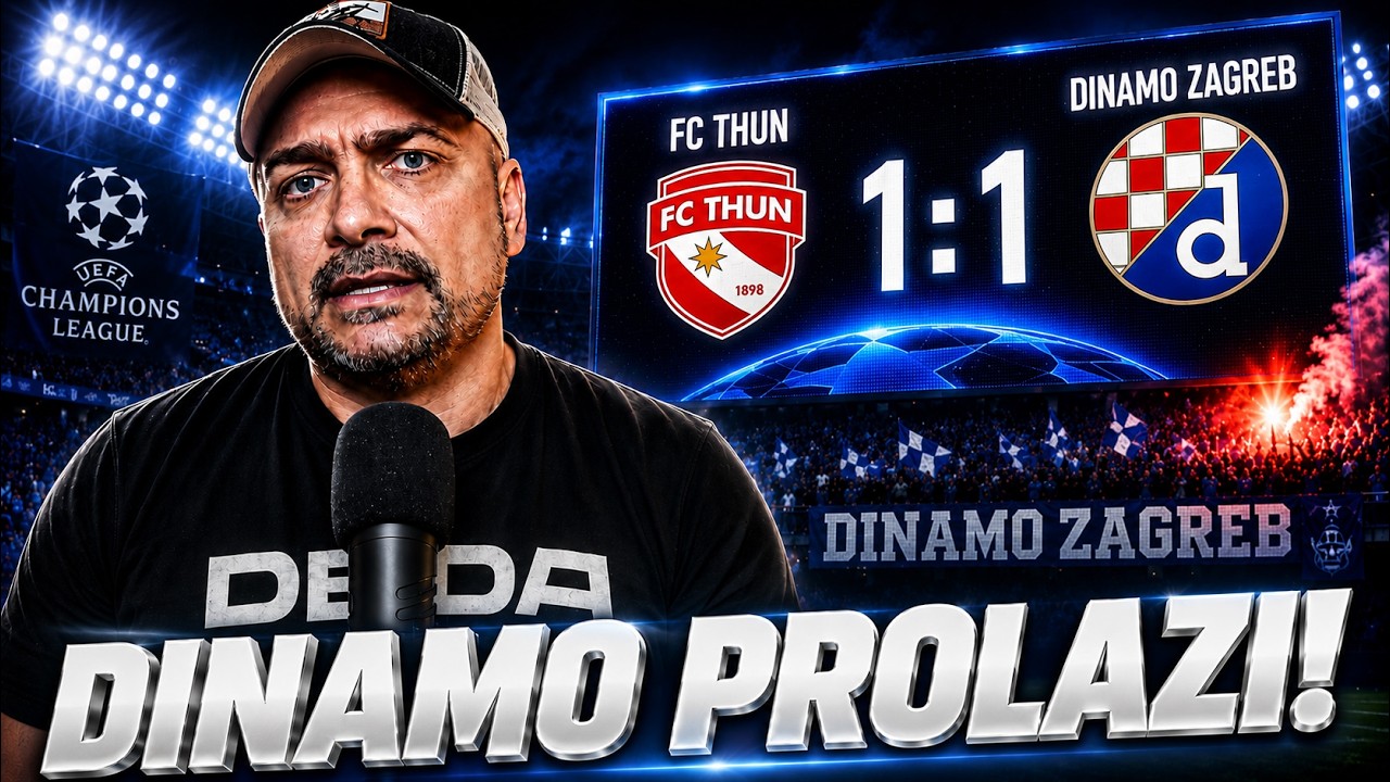 THUN vs DINAMO 1:1! BIT ĆE BOLJE U MAKSIMIRU!