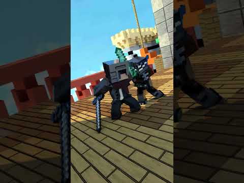 Rauber Production - Minecraft battle animation1 #shorts
