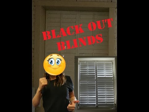 Black Out Blinds | DIY | ELIMINATE SUMMER HEAT
