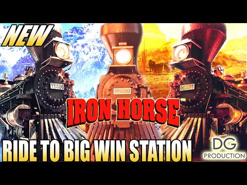 ????NEW???? IRON HORSE Train Still Loves Me Smooth Ride to Big Win Station Rockies / Wild West Slot Casino