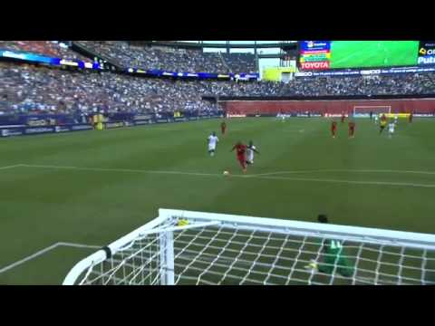 Yellow card HON - No.20 Jorge CLAROS  #GoldCup2015 #CopaOro201@fenafuthorg @fepafut