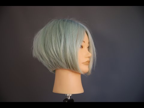 how to cut a Short graduated bob 1920s inspired