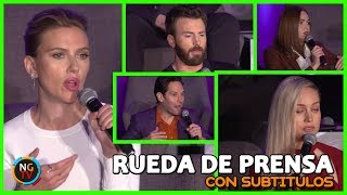 Avengers Endgame Conferencia de Prensa (HD) Elenco y Directores (PARTE 2 DE 2)