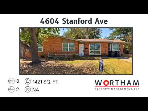 3 Bed 2 Bath With Two Living Areas In University Park property video