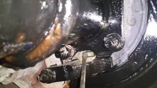 How to adjust the parking brake on a 2002 excursion 7.3 diesel