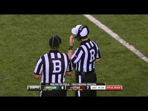 Utah vs. Oregon Touchdown Fail, 99 Yard Fumble Return