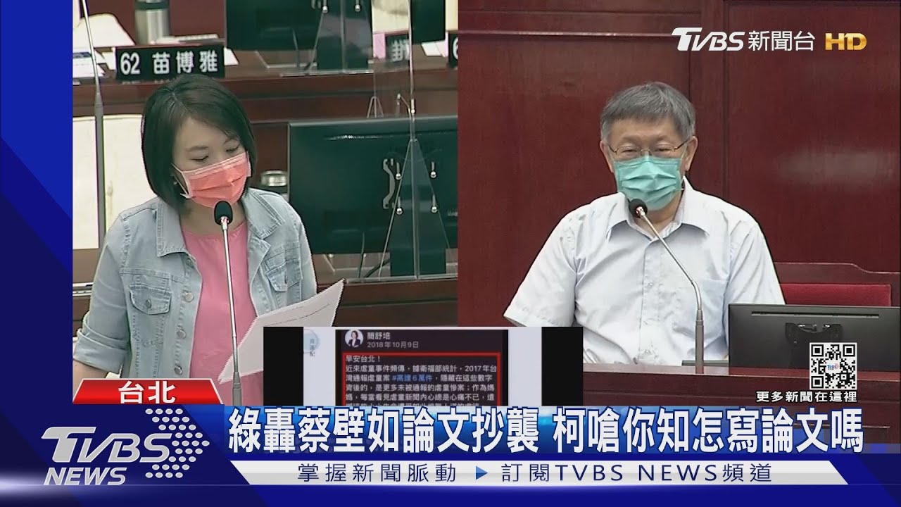 綠轟蔡壁如論文抄襲 柯嗆你知怎寫論文嗎?