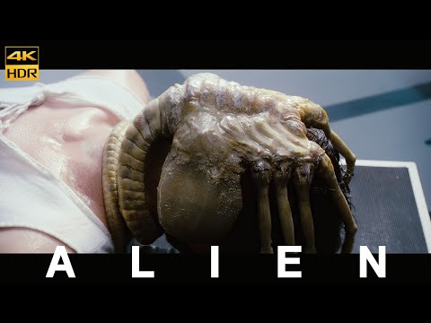 Alien (1979) Kane Face hugger | Movie Clip 4K HDR10 Remaster Dolby Vision Mastered