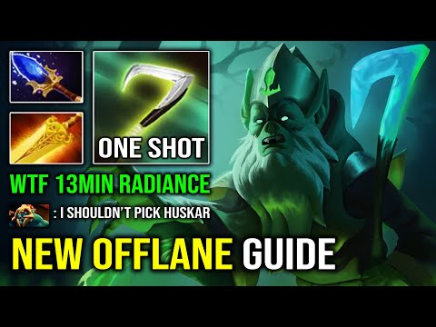 NEW 7.32c Pro Offlane Necrophos Guide | WTF 13Min Radiance Brutal AoE Burn DPS 1 Shot Reaper Dota 2