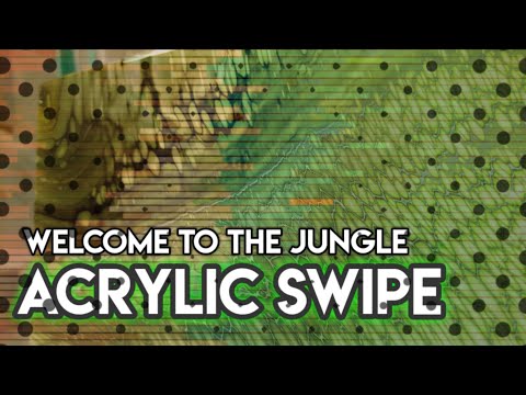 #7 Acrylic Swipe Jungle Theme | Fluidart | Acrylic Pouring | Swipe Technique | Oddly Satisfying