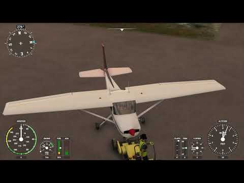 MSFS 2020 - Cessna 152 - Navigation und ILS-Anflug ohne GPS oder Autopilot per Radionavigation