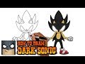 How to Draw Dark Sonic | Art Tutorial