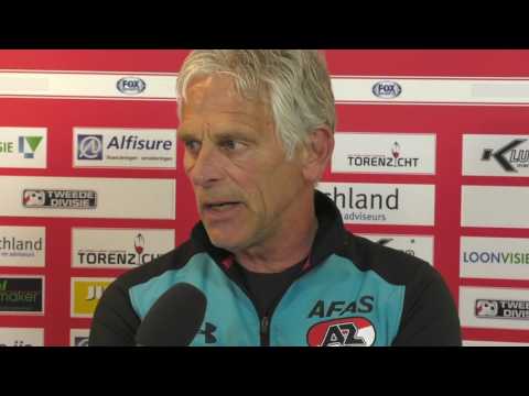 Persconferentie trainers FC Lienden - Jong AZ