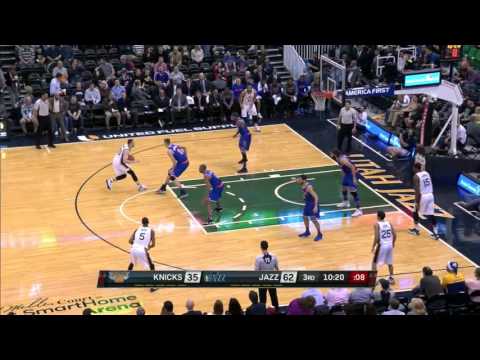 Gordon Hayward Crossover on Kristaps Porzingis & Step Back Hits the Mid-Range