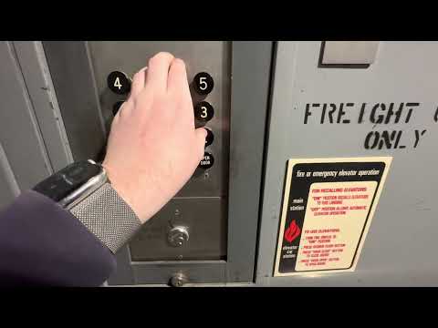 iPhone 14 Pro Max: Otis Black Button Traction Freight Elevator/Goods Lift @ PAS Bldg UA Tucson AZ