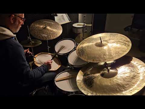 Mario Gonzi with his new 24" Ride and his 24" Swish Knocker