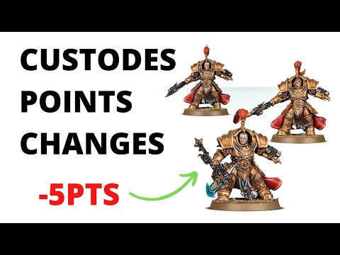 Adeptus Custodes Points Changes from Chapter Approved - Review + Thoughts