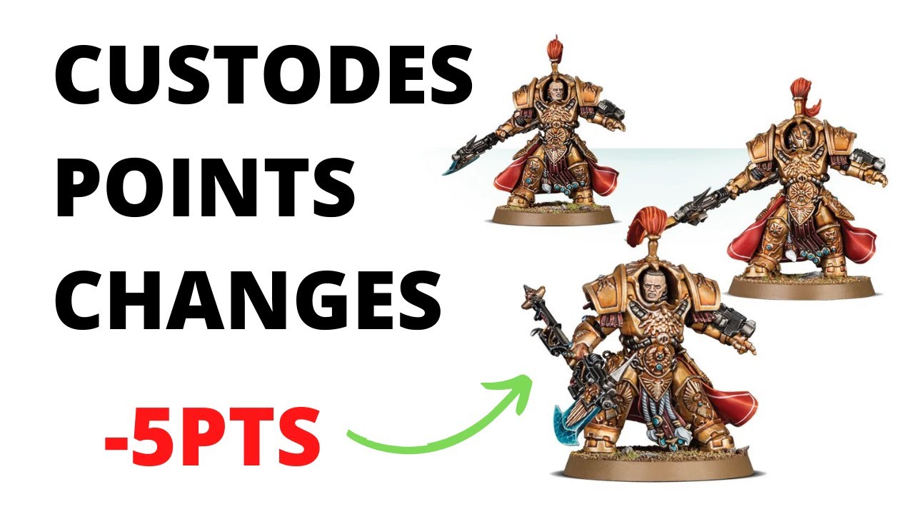 Adeptus Custodes Points Changes from Chapter Approved - Review + Thoughts