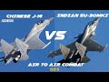 Indian Su 30MKI Vs Chinese J-16 | Air to air combat | हिंदी में