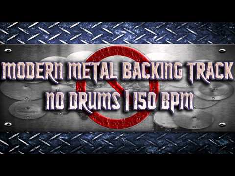 Modern Metal Backing Track For Drummers | No Drums | 150 BPM (HQ,HD)
