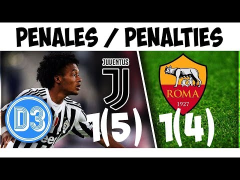 JUVENTUS 1(5)-1(4) ROMA | Penalty Kicks! ★ D3D2