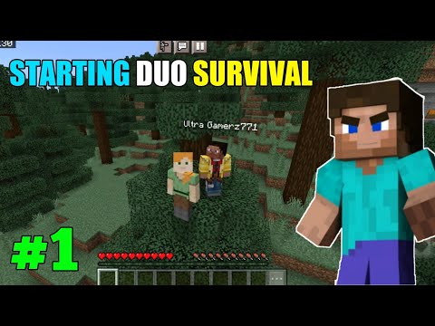 Starting Duo Survival Series In Minecraft 😎| Part 1 |(Hindi)| Ultra bittu Gamerz