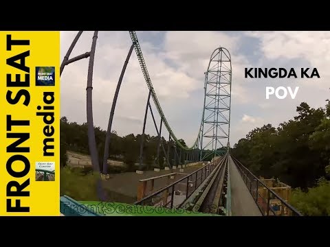 Kingda Ka POV Six Flags Great Adventure Roller Coaster Front Seat On-Ride 2012 Video