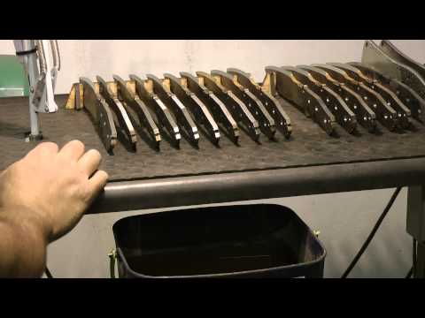 Knifemaker Workshop Tip #53 - Organising your work area using a simple 10 blade stand.