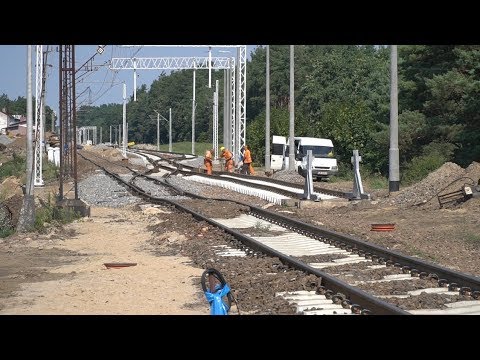 30.7.2018: MODERNIZACJA SZLAKU KOLEJOWEGO POZNAŃ - PIŁA. JAZDA W KABINIE MASZYNISTY W 2010r.