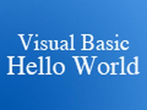 Visual Basic 2008 Tutorial #1: Hello World