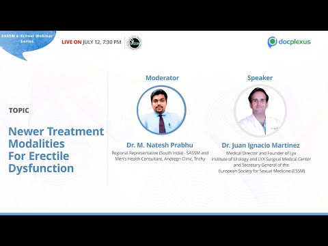 SASSM E-School Webinar Series: Newer Treatment Modalities for Erectile Dysfunction