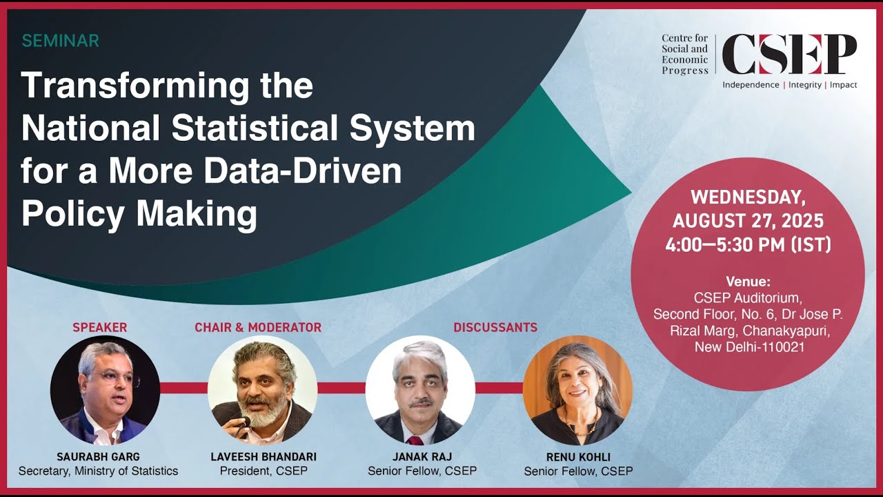 Transforming India’s National Statistical System | ft Saurabh Garg