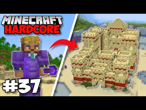 I Built A GIANT SAND CASTLE in Minecraft 1.18 Hardcore (#37)