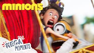 The Minions VS The Queen! 👑 | Minions | Mega Moments