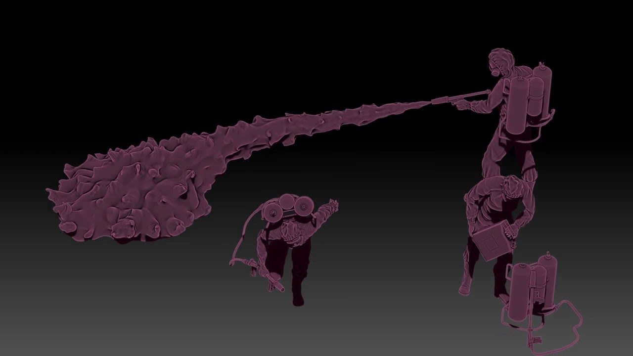 Flamethrower soldiers 3D Print Model