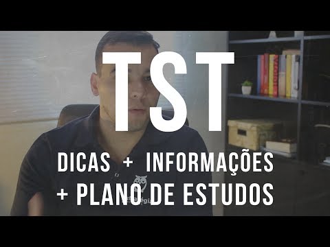 TST: Dicas e Plano de Estudos (link p/ baixar)