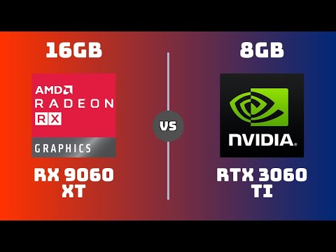RX 9060 XT vs RTX 3060 Ti – Gaming & Productivity (1080p, 2K, 4K) | How Big is the Difference?