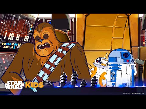 Helping Chewbacca Save The Millennium Falcon! | Droid Diaries | Episode 4 | @StarWarsKids