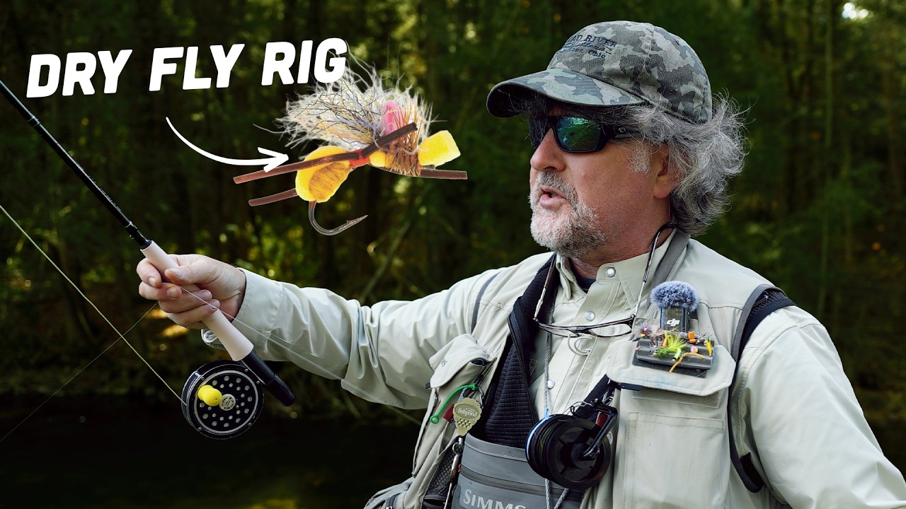 Easy Fly Fishing Rigging for Foam Bugs and Clear Water!
