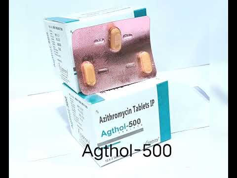Agthol azithromycin 500 mg tablets, packaging size: 10*3
