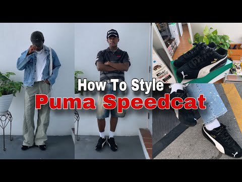 How To Style  Black Puma Speedcats | MEN FASHION