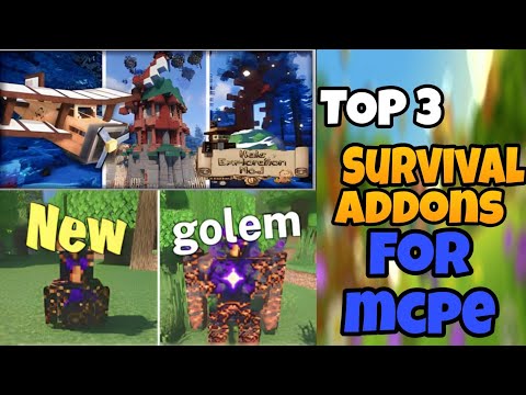 I am ayuk - Top 3 Best Survival 🔥 Addons for Minecraft PE || Best mod for Minecraft