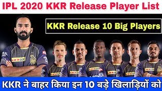 IPL 2020: Kolkata Knight Riders Release Player List Announced | KKR Released 10 Big Players