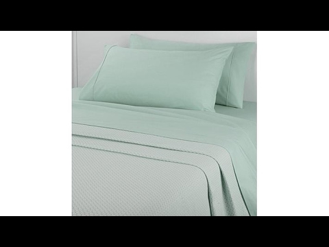 Concierge Collection 100% Cotton Sheet and Blanket Combo