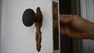 How To Remove An Antique Mortise Lock