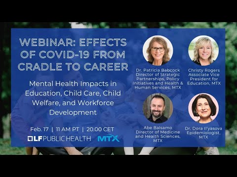 Effects of COVID-19 from cradle to career: Mental health impacts in education, child care, child welfare, and workforce development